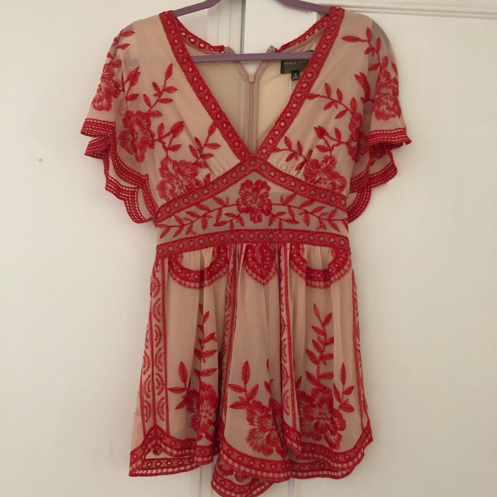 Honey punch romper, never been worn!